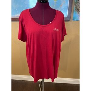 Indian Motorcycle Woman’s Red Indian Logo T-Shirt XL